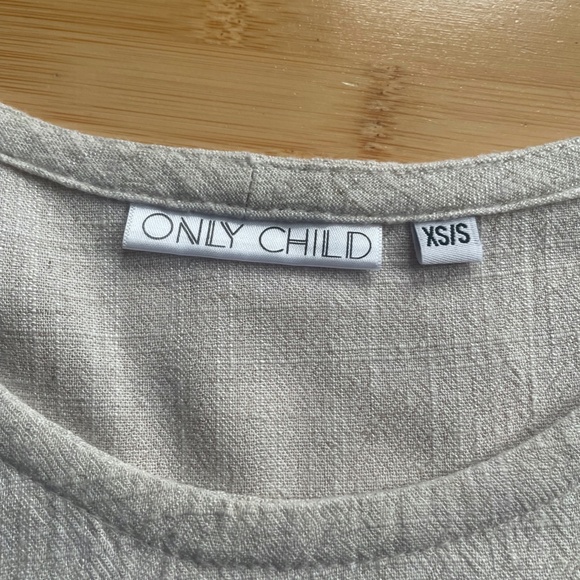Only Child Dylan Tunic in Cotton/Silk, Oatmeal XS - Picture 2 of 7